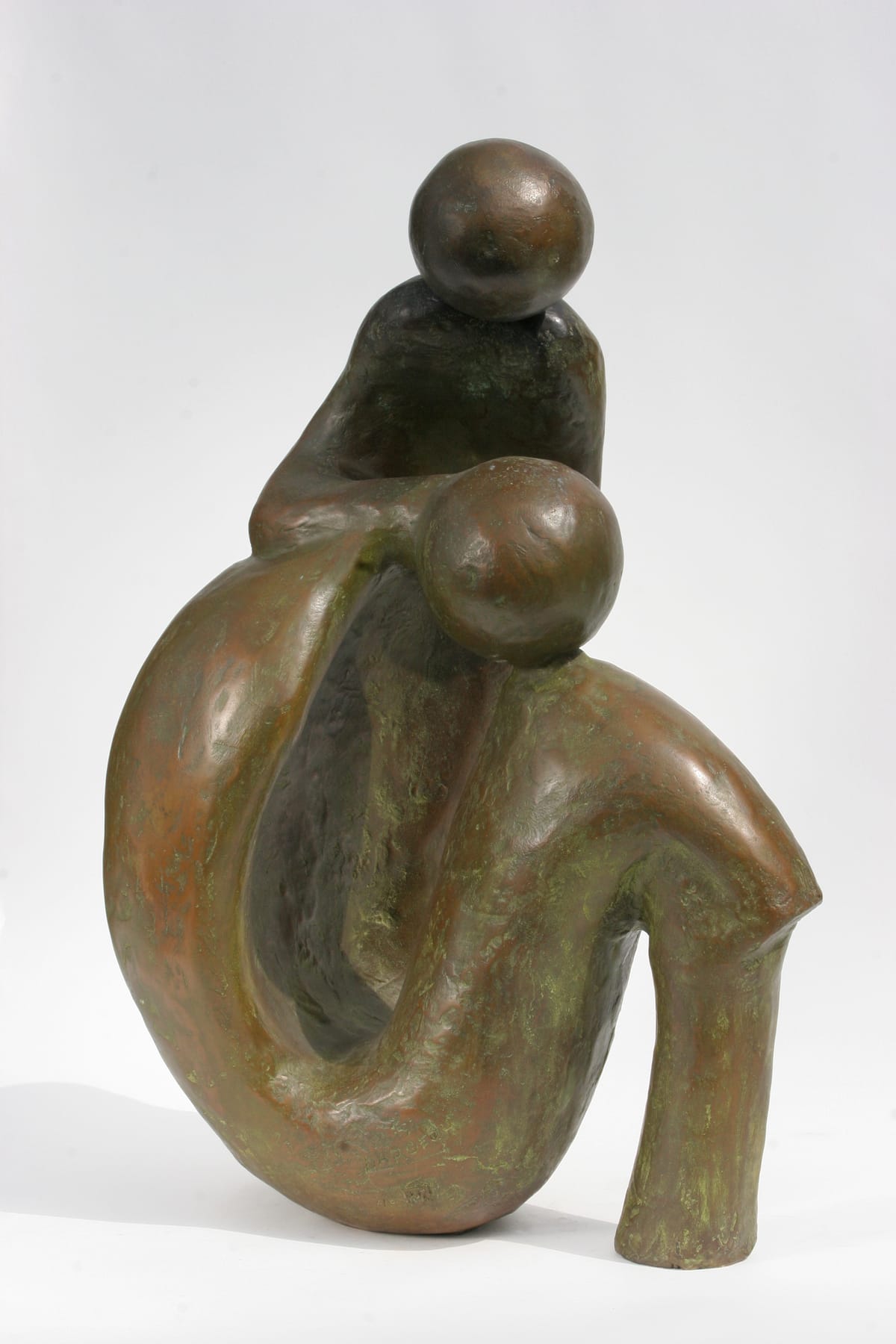 Sculpture en bronze, 'Consolation'