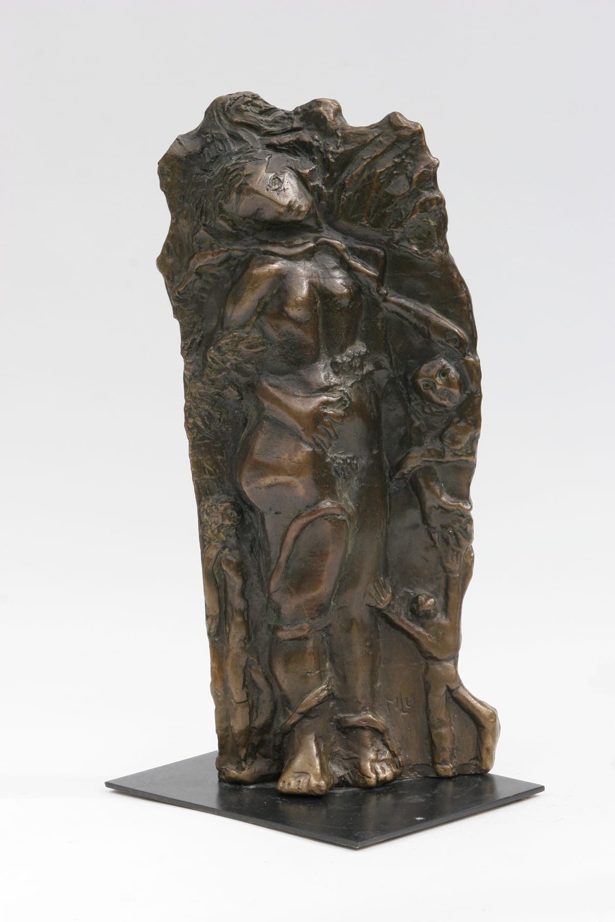 Sculpture en bronze, 'Femme serpent'